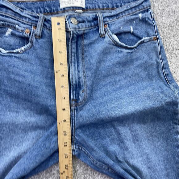 Abercrombie & Fitch Jeans Womens 29 8 Ankle Straight Ultra High Rise Denim Curve - Picture 10 of 11